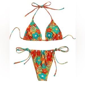 SOLY HUX Women's Floral Print Bikini Sets